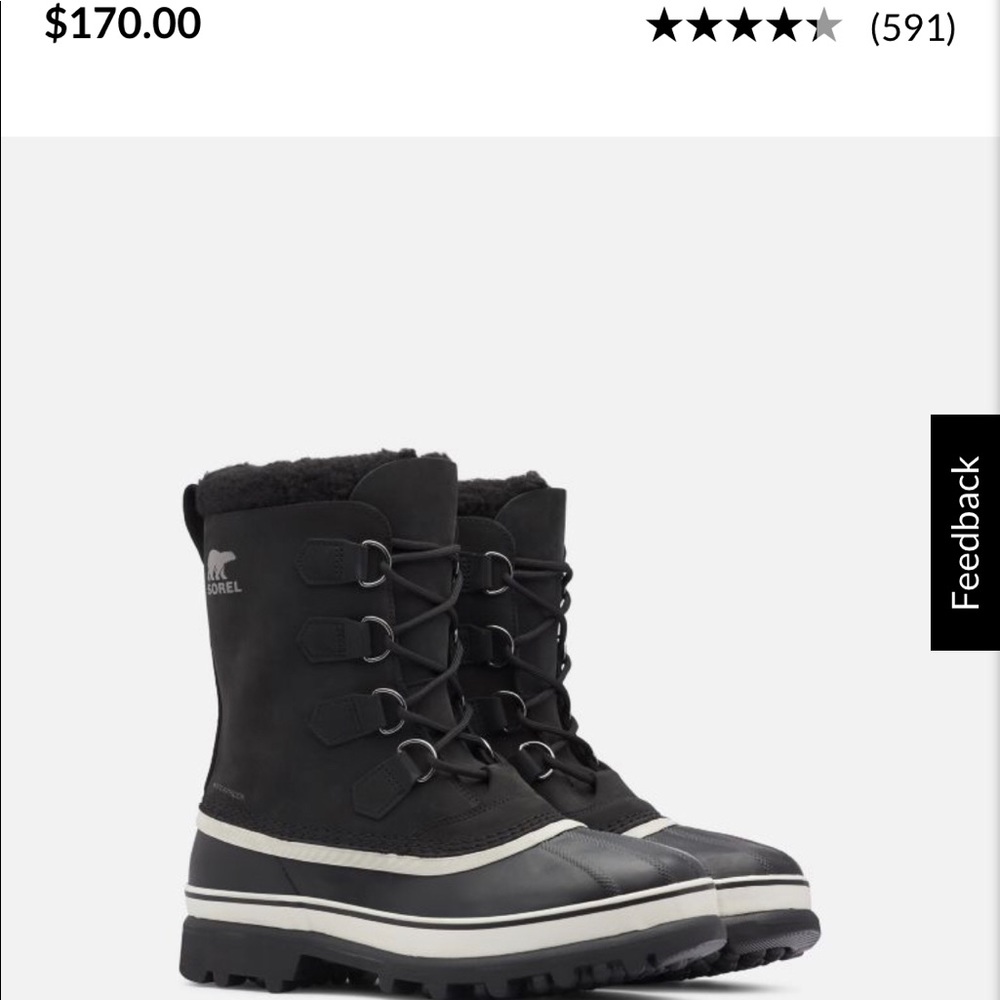 New Men’s Sorel CARIBOU Boot. Runs large